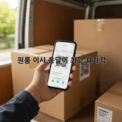 원룸 이사? 용달이 최고 효과적!