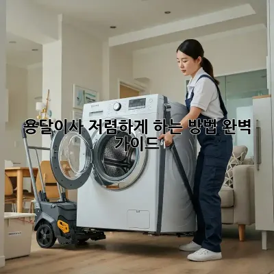 용달이사 저렴하게 하는 방법 완벽 가이드